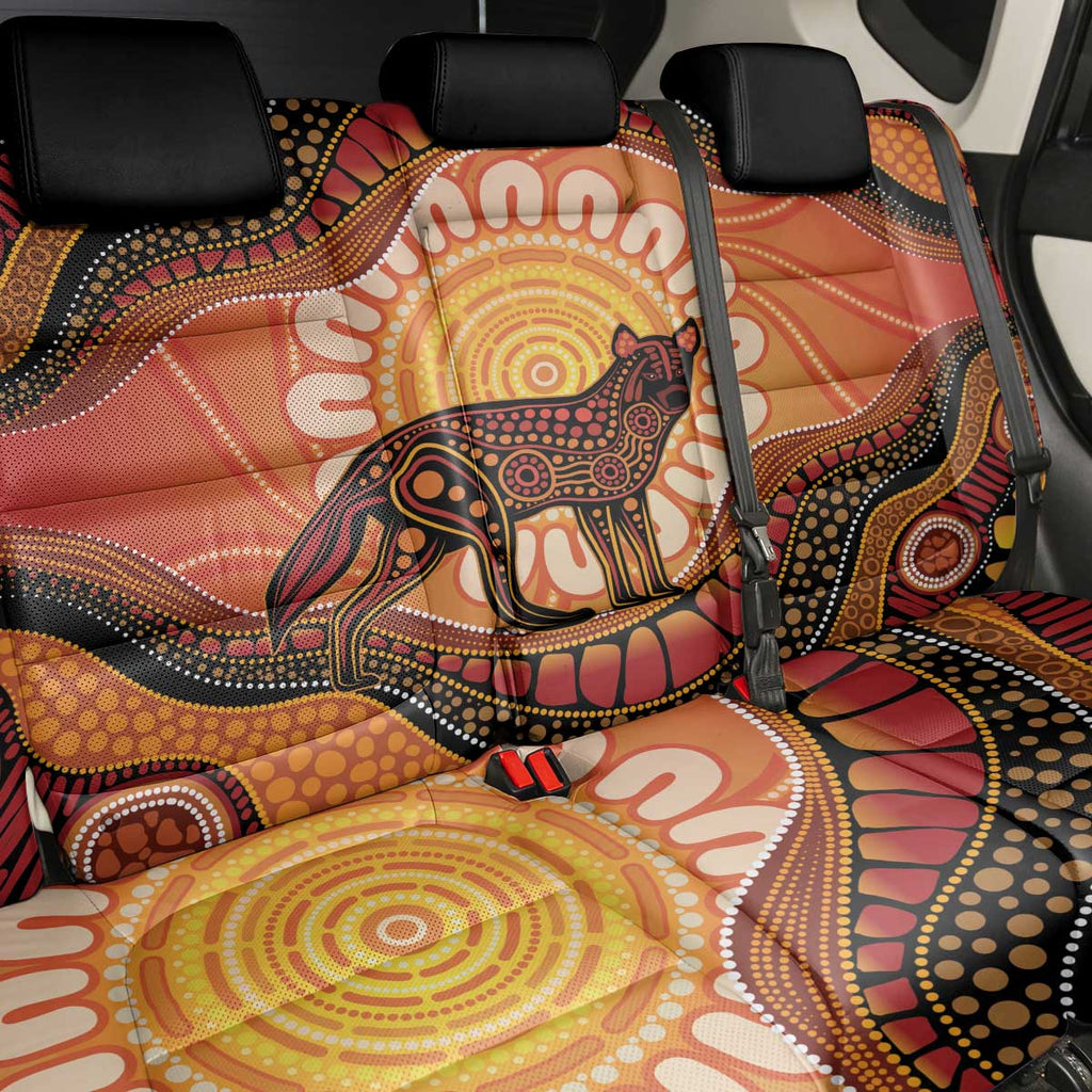 Indigenous Dingo Australia Back Car Seat Cover Australian Aboriginal Art Proud