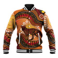Indigenous Dingo Australia Baseball Jacket Australian Aboriginal Art Proud
