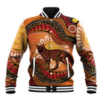 Indigenous Dingo Australia Baseball Jacket Australian Aboriginal Art Proud