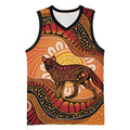 Indigenous Dingo Australia Basketball Jersey Australian Aboriginal Art Proud