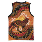 Indigenous Dingo Australia Basketball Jersey Australian Aboriginal Art Proud