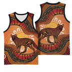 Indigenous Dingo Australia Basketball Jersey Australian Aboriginal Art Proud