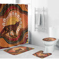 Indigenous Dingo Australia Bathroom Set Australian Aboriginal Art Proud