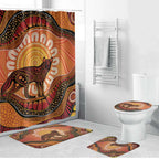 Indigenous Dingo Australia Bathroom Set Australian Aboriginal Art Proud