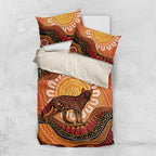 Indigenous Dingo Australia Bedding Set Australian Aboriginal Art Proud