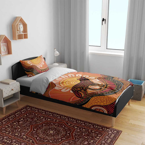 Indigenous Dingo Australia Bedding Set Australian Aboriginal Art Proud