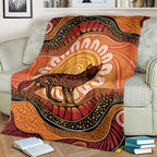 Indigenous Dingo Australia Blanket Australian Aboriginal Art Proud