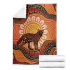Indigenous Dingo Australia Blanket Australian Aboriginal Art Proud