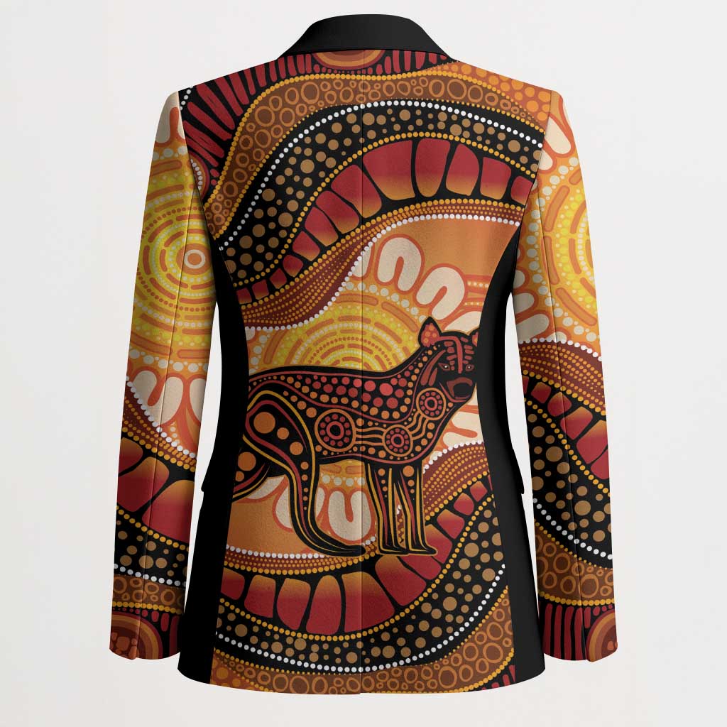 Indigenous Dingo Australia Blazer Australian Aboriginal Art Proud