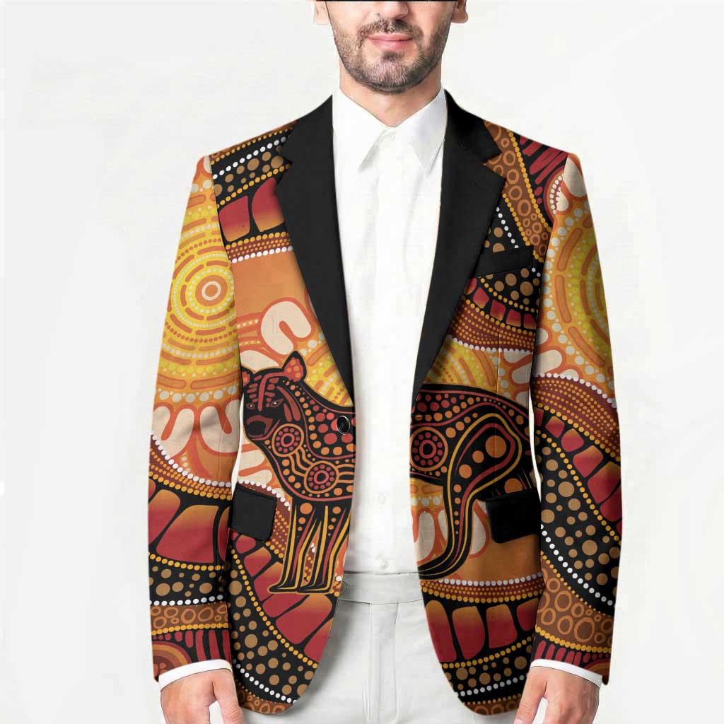 Indigenous Dingo Australia Blazer Australian Aboriginal Art Proud
