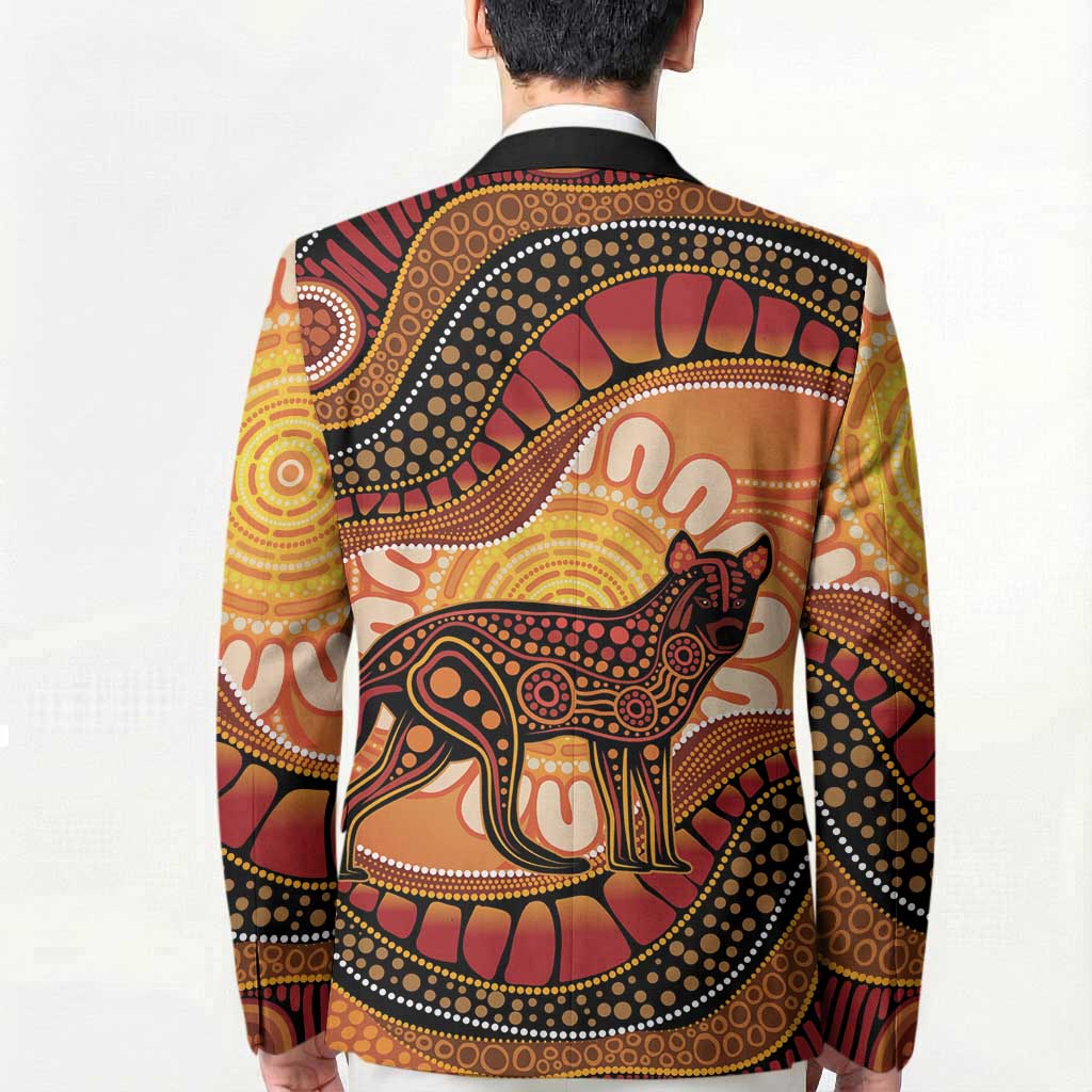 Indigenous Dingo Australia Blazer Australian Aboriginal Art Proud