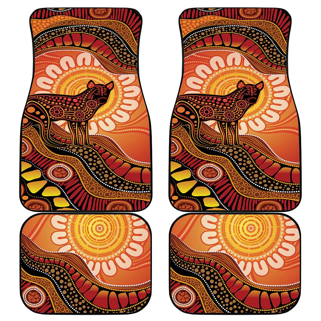 Indigenous Dingo Australia Car Mats Australian Aboriginal Art Proud