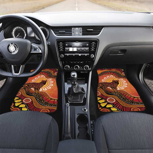 Indigenous Dingo Australia Car Mats Australian Aboriginal Art Proud