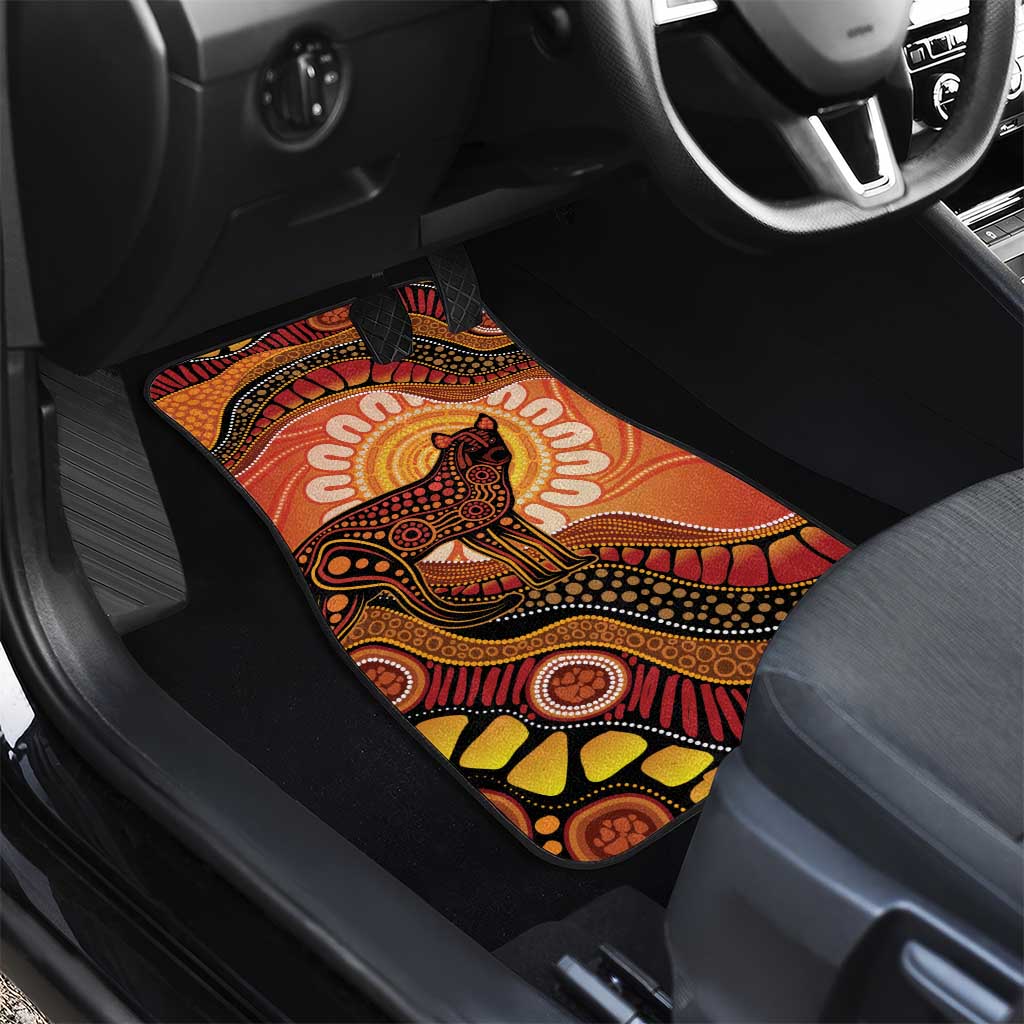 Indigenous Dingo Australia Car Mats Australian Aboriginal Art Proud
