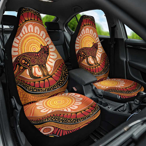 Indigenous Dingo Australia Car Seat Cover Australian Aboriginal Art Proud
