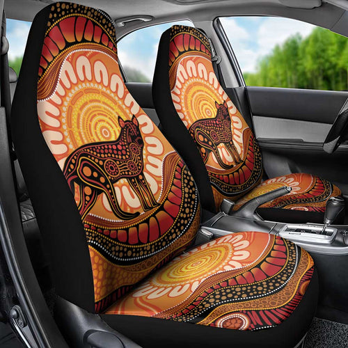 Indigenous Dingo Australia Car Seat Cover Australian Aboriginal Art Proud
