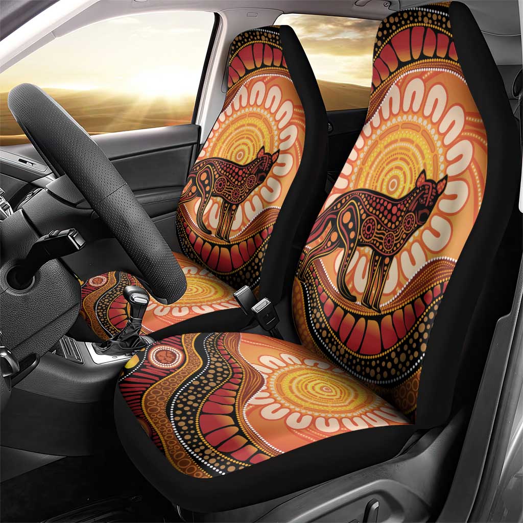Indigenous Dingo Australia Car Seat Cover Australian Aboriginal Art Proud