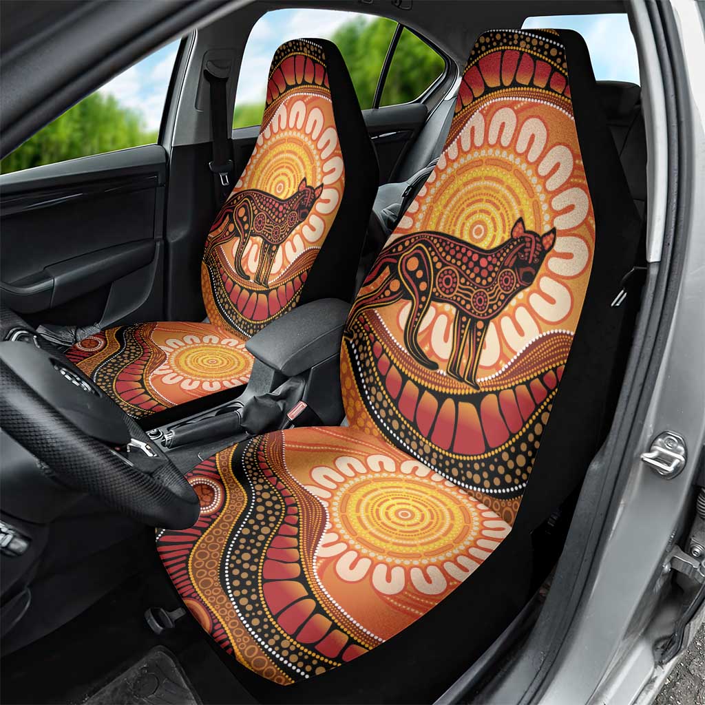 Indigenous Dingo Australia Car Seat Cover Australian Aboriginal Art Proud
