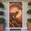 Indigenous Dingo Australia Door Cover Australian Aboriginal Art Proud