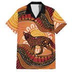 Indigenous Dingo Australia Family Matching Summer Maxi Dress and Hawaiian Shirt Australian Aboriginal Art Proud