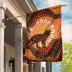 Indigenous Dingo Australia Garden Flag Australian Aboriginal Art Proud