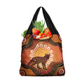 Indigenous Dingo Australia Grocery Bag Australian Aboriginal Art Proud