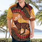 Indigenous Dingo Australia Hawaiian Shirt Australian Aboriginal Art Proud