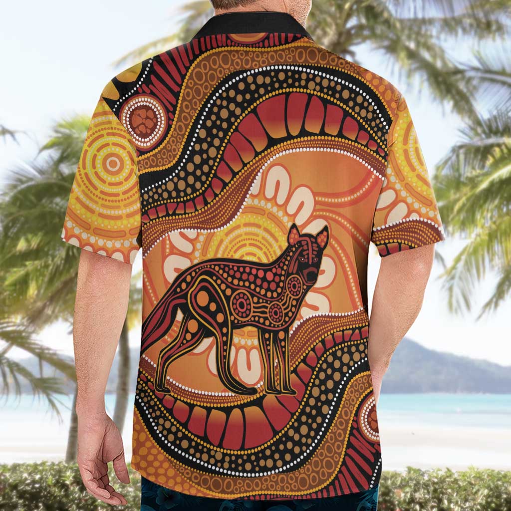 Indigenous Dingo Australia Hawaiian Shirt Australian Aboriginal Art Proud