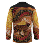 Indigenous Dingo Australia Hockey Jersey Australian Aboriginal Art Proud