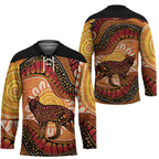 Indigenous Dingo Australia Hockey Jersey Australian Aboriginal Art Proud