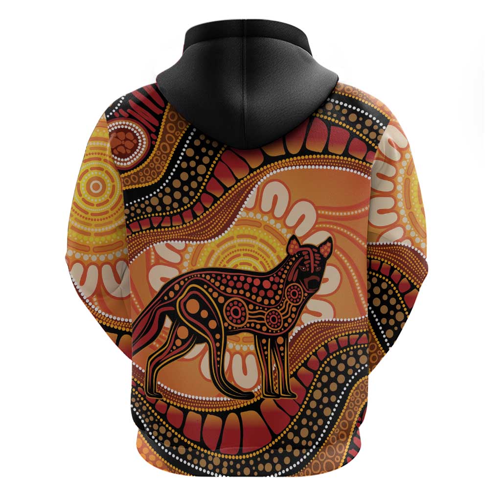 Indigenous Dingo Australia Hoodie Australian Aboriginal Art Proud