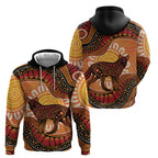 Indigenous Dingo Australia Hoodie Australian Aboriginal Art Proud