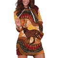 Indigenous Dingo Australia Hoodie Dress Australian Aboriginal Art Proud