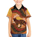 Indigenous Dingo Australia Kid Hawaiian Shirt Australian Aboriginal Art Proud