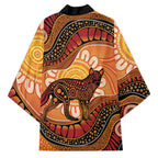 Indigenous Dingo Australia Kimono Australian Aboriginal Art Proud