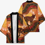 Indigenous Dingo Australia Kimono Australian Aboriginal Art Proud