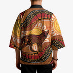 Indigenous Dingo Australia Kimono Australian Aboriginal Art Proud