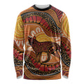 Indigenous Dingo Australia Long Sleeve Shirt Australian Aboriginal Art Proud
