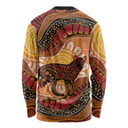 Indigenous Dingo Australia Long Sleeve Shirt Australian Aboriginal Art Proud