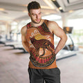 Indigenous Dingo Australia Men Tank Top Australian Aboriginal Art Proud