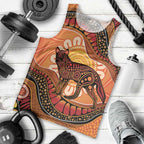 Indigenous Dingo Australia Men Tank Top Australian Aboriginal Art Proud