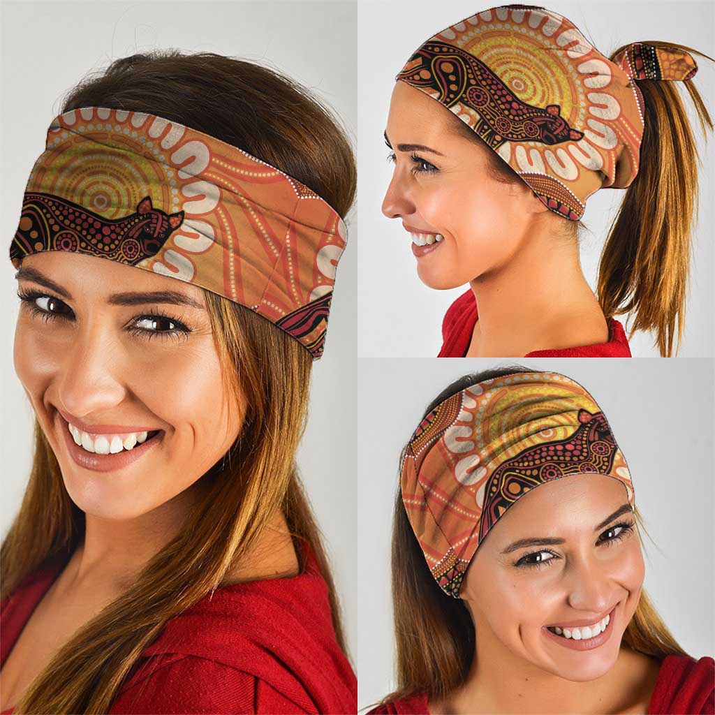 Indigenous Dingo Australia Neck Gaiter Australian Aboriginal Art Proud