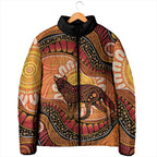 Indigenous Dingo Australia Padded Jacket Australian Aboriginal Art Proud