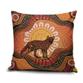Indigenous Dingo Australia Pillow Cover Australian Aboriginal Art Proud