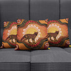 Indigenous Dingo Australia Pillow Cover Australian Aboriginal Art Proud