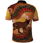 Indigenous Dingo Australia Polo Shirt Australian Aboriginal Art Proud