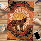 Indigenous Dingo Australia Puzzle Australian Aboriginal Art Proud