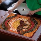 Indigenous Dingo Australia Puzzle Australian Aboriginal Art Proud
