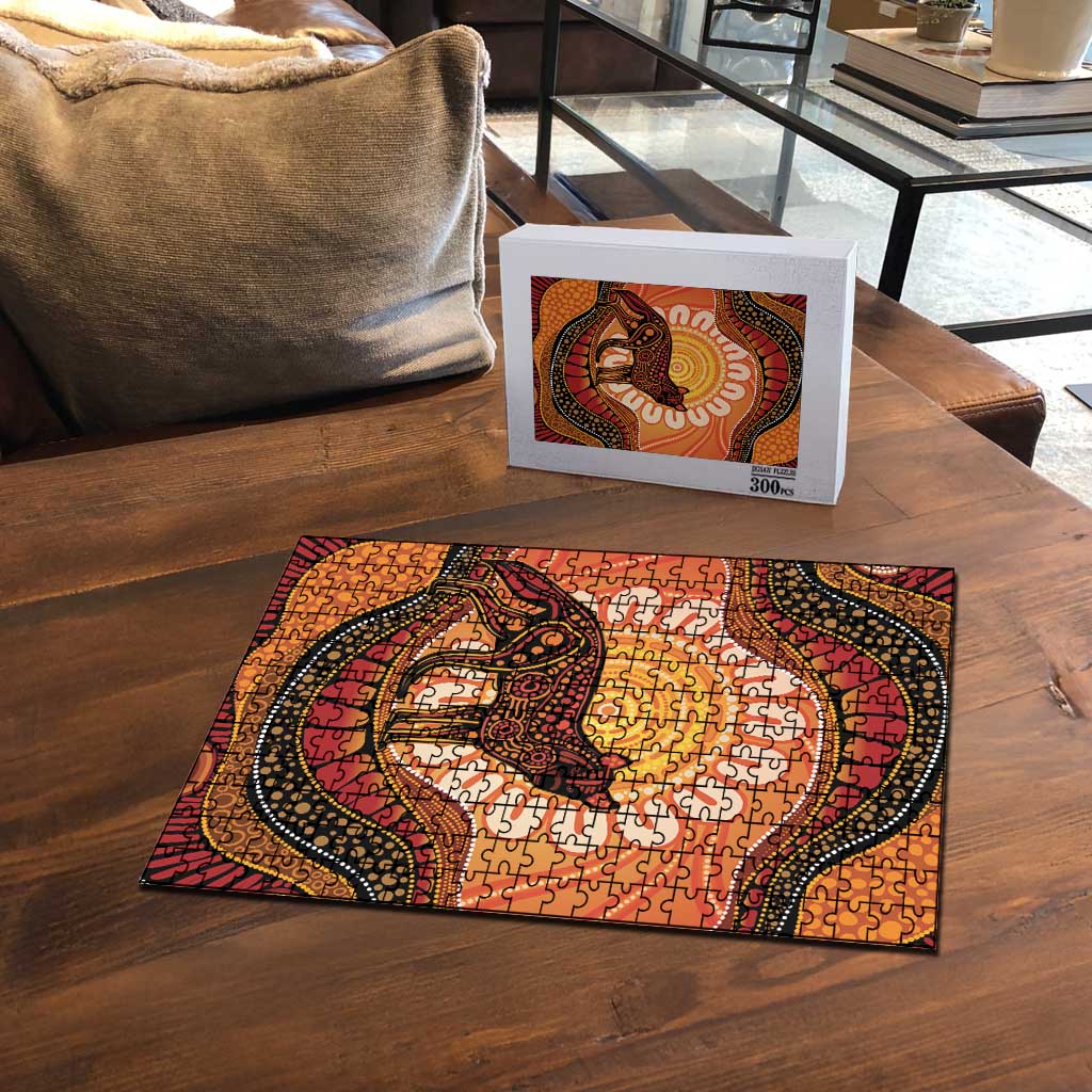 Indigenous Dingo Australia Puzzle Australian Aboriginal Art Proud
