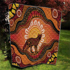 Indigenous Dingo Australia Quilt Australian Aboriginal Art Proud